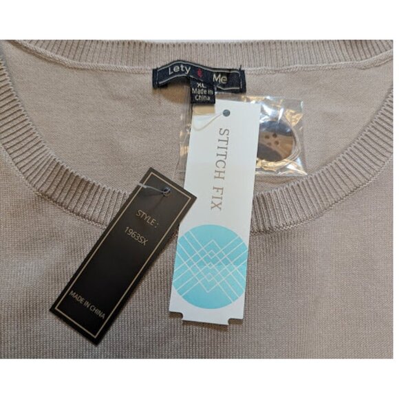 Letty & Me Button-Side Sweater – Size XL (NWT) - Picture 8 of 12